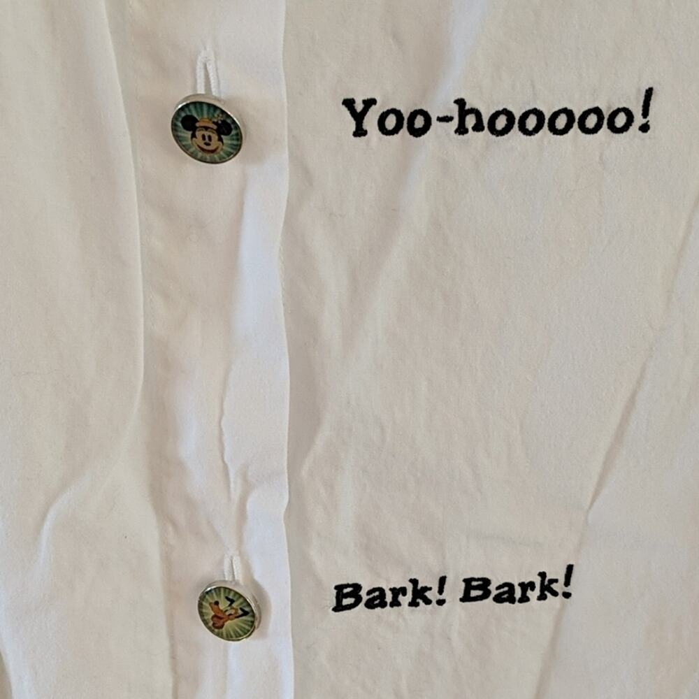 Euc Disney Button Down - image 4